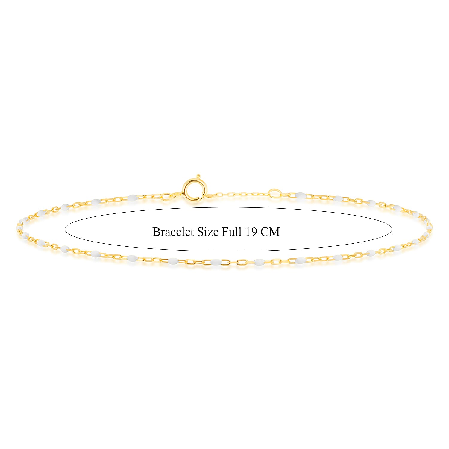 9K Yellow Gold  Bracelet (Size - 7),  Gold Wt. 0.32 Gms