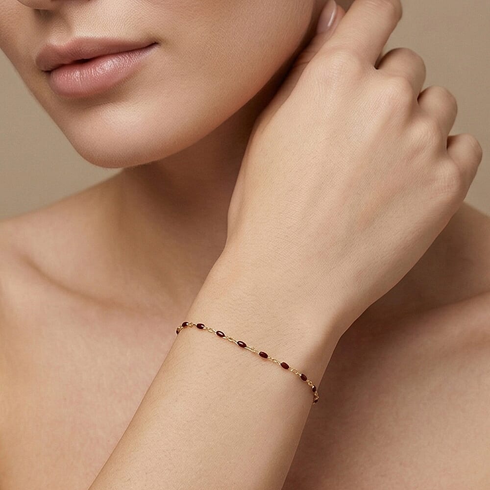 9K Yellow Gold  Bracelet (Size - 7),  Gold Wt. 0.32 Gms