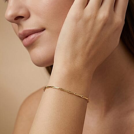 9K Yellow Gold  Bracelet (Size - 7),  Gold Wt. 0.6 Gms