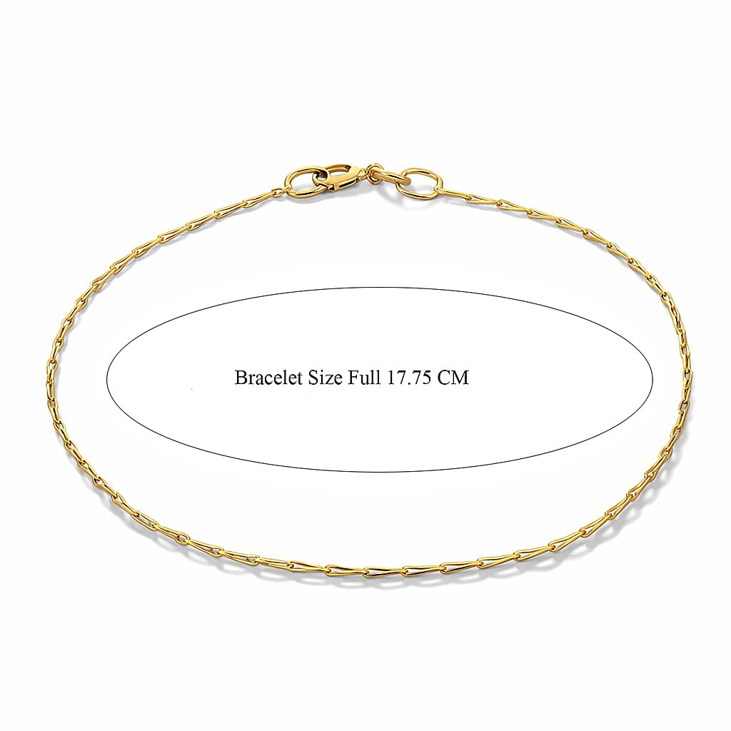 9K Yellow Gold  Bracelet (Size - 7),  Gold Wt. 0.6 Gms