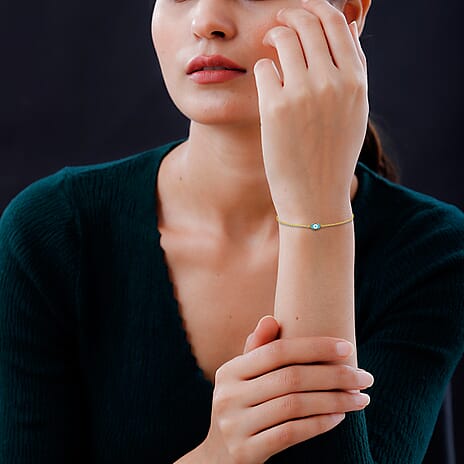 9K Yellow Gold  Bracelet (Size - 7.5),  Gold Wt. 0.94 Gms