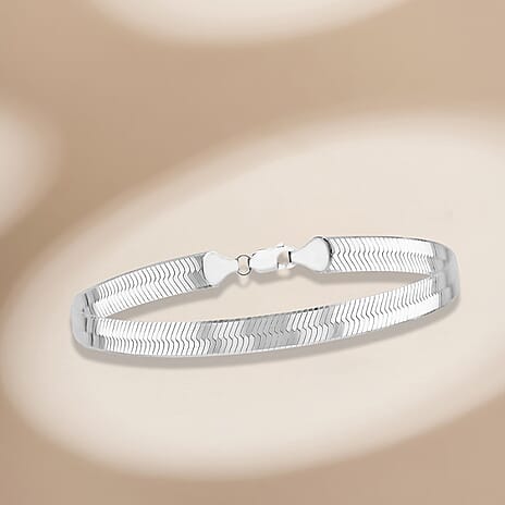 Sterling Silver Bracelet (Size - 7.5),  Silver Wt. 5.5 Gms