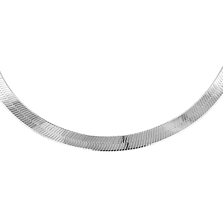 Triple Herringbone Chain 16 Inch in Sterling Silver