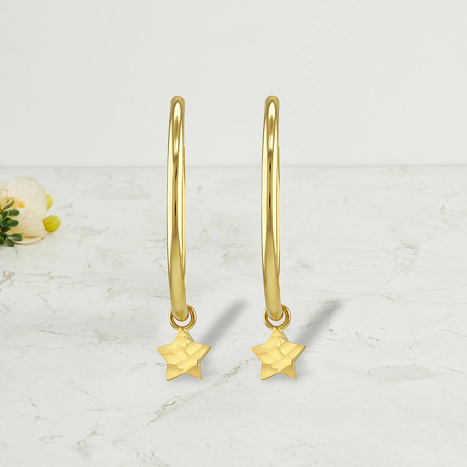 9K Yellow Gold  Earring,  Gold Wt. 1.5 Gms