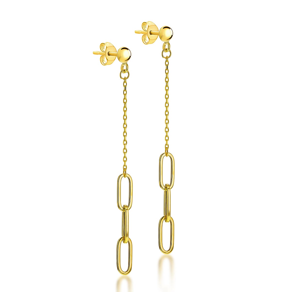 9K Yellow Gold  Earring,  Gold Wt. 1.1 Gms
