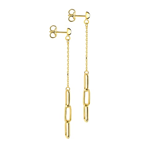 9K Yellow Gold  Earring,  Gold Wt. 1.1 Gms