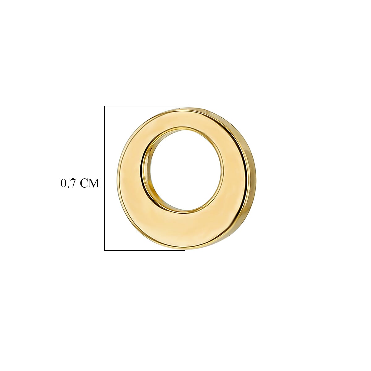 9K Yellow Gold Earring, Gold Wt. 0.3 Gms 9K Yellow Gold Earring, Gold Wt. 0.3 Gms