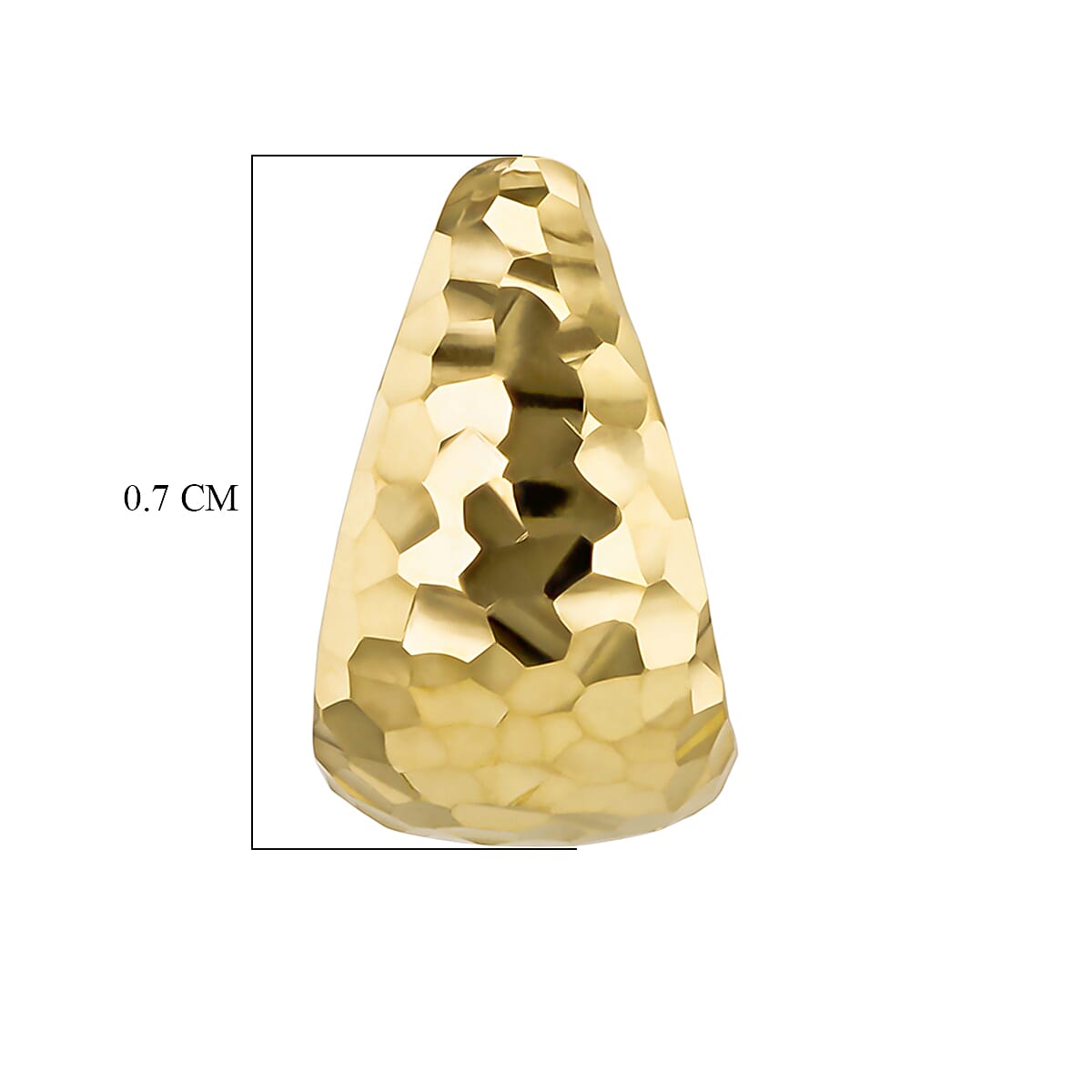 9K Yellow Gold  Earring,  Gold Wt. 1.7 Gms