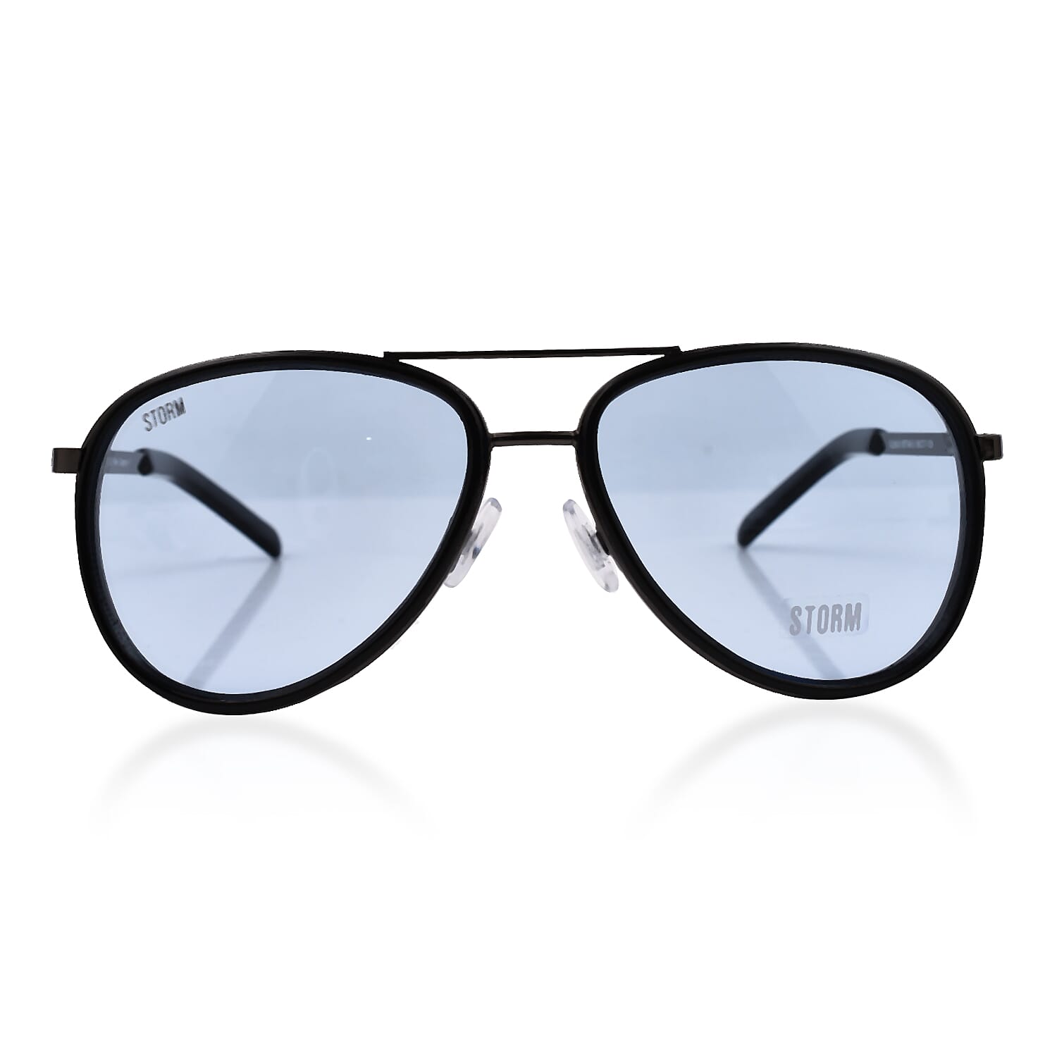 Aviator with Blue Lenses - Black