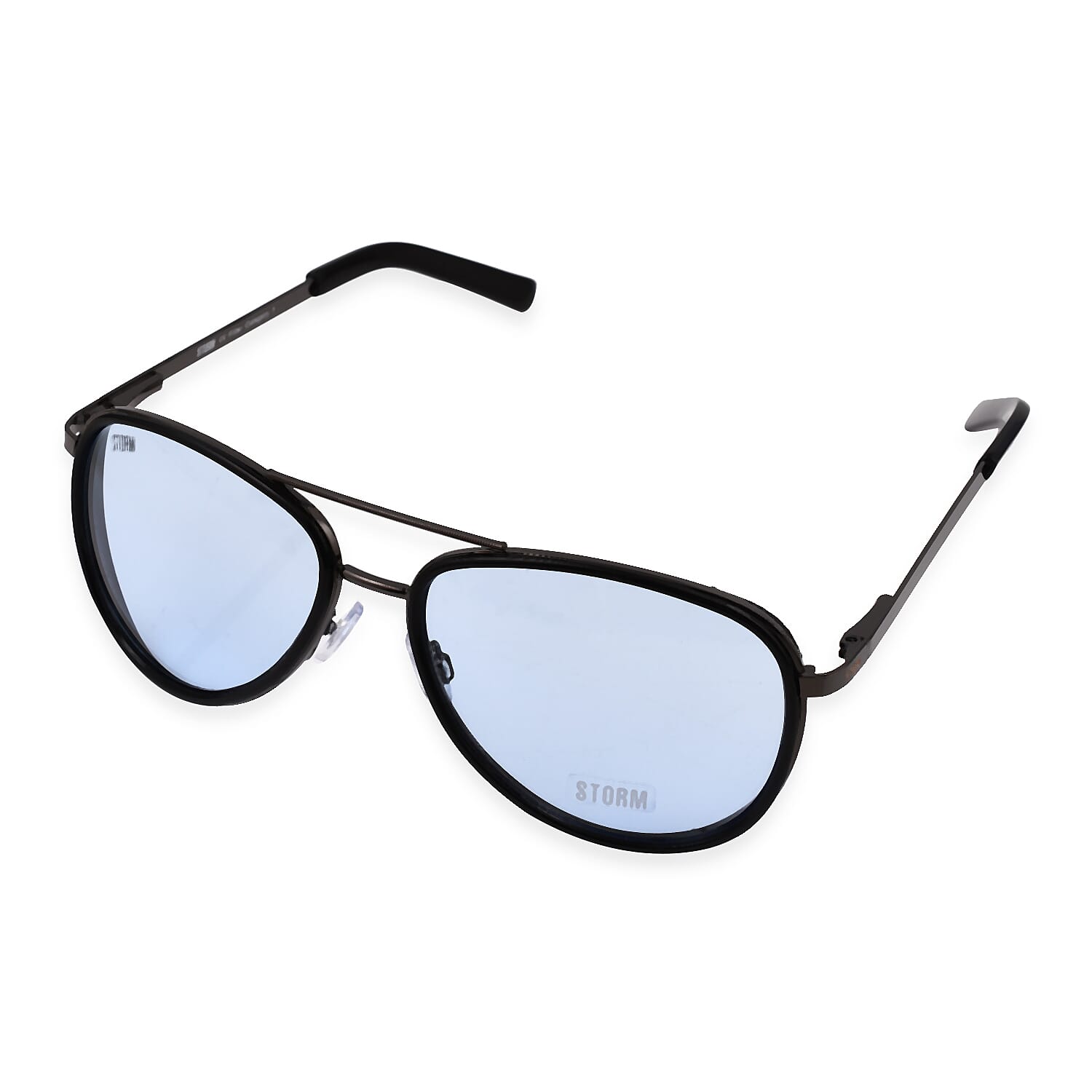 Aviator with Blue Lenses - Black