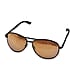 Aviator with Flash Blue Lenses - Black