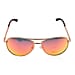 Aviator with Flash Blue Lenses - Black