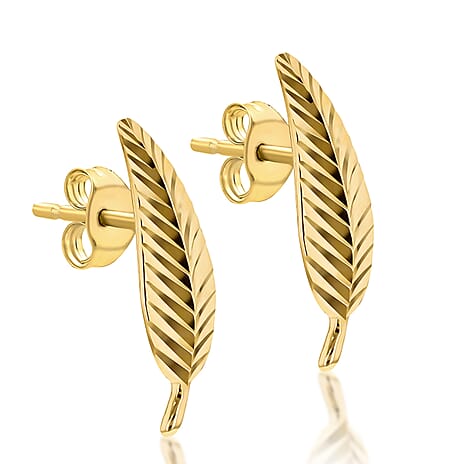 9K Yellow Gold  Earring,  Gold Wt. 1.1 Gms