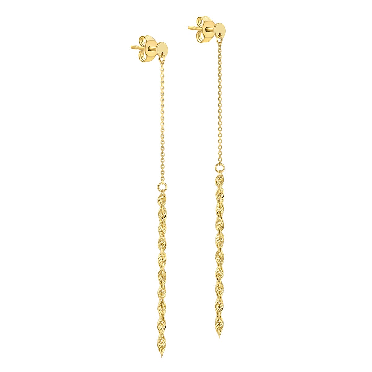 9K Yellow Gold  Earring,  Gold Wt. 0.81 Gms