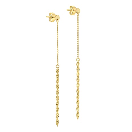 9K Yellow Gold  Earring,  Gold Wt. 0.81 Gms