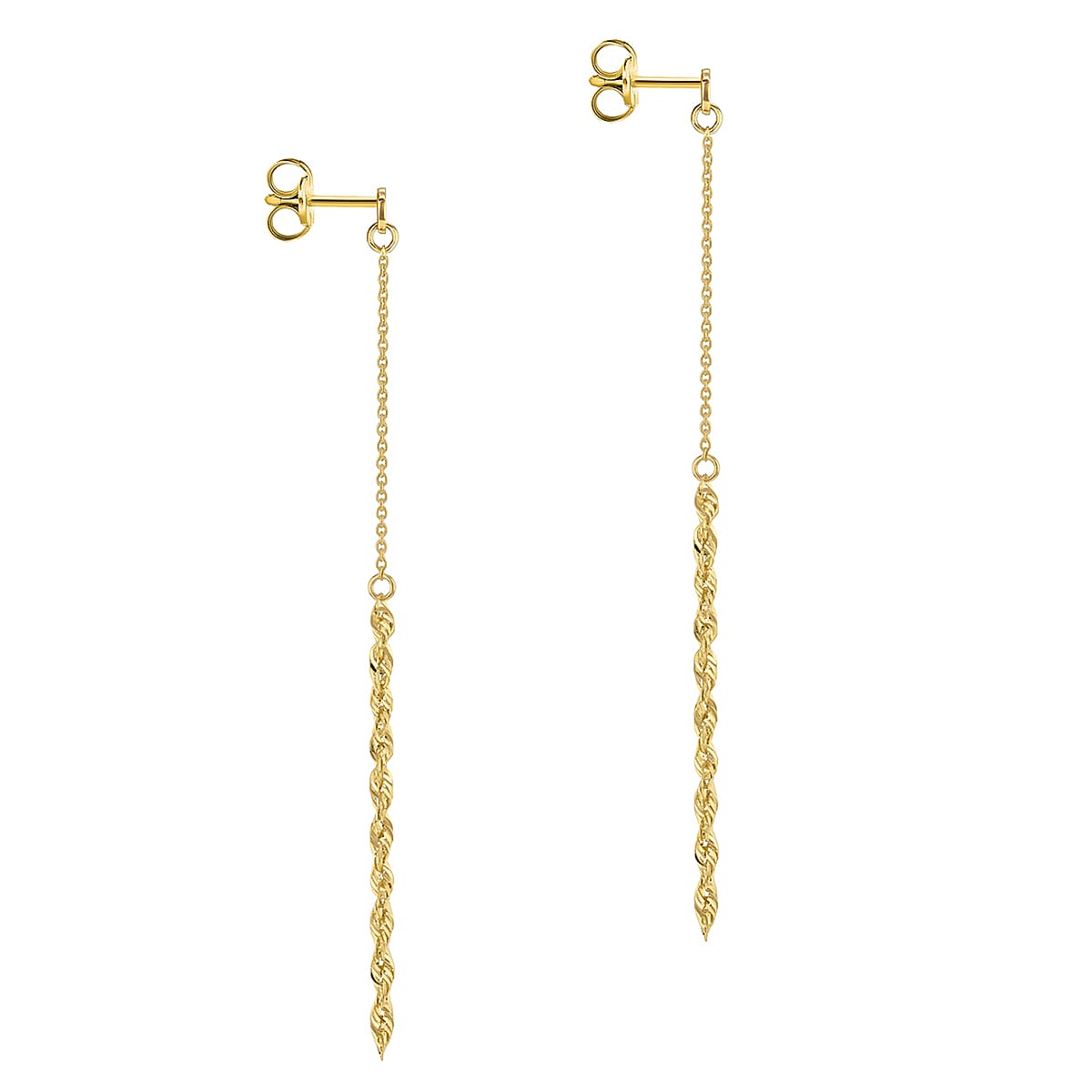 9K Yellow Gold  Earring,  Gold Wt. 0.81 Gms
