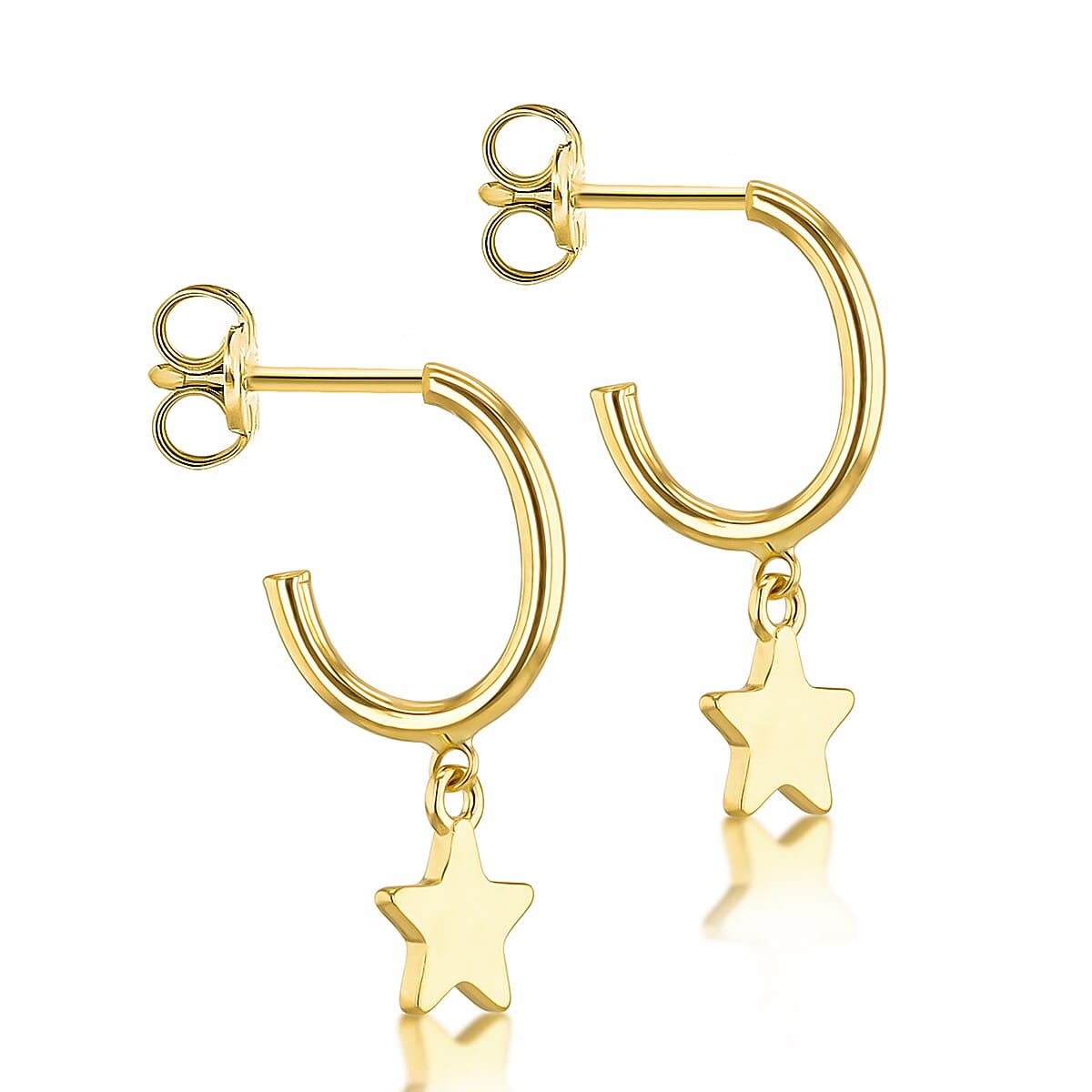 9K Yellow Gold  Earring,  Gold Wt. 1.1 Gms