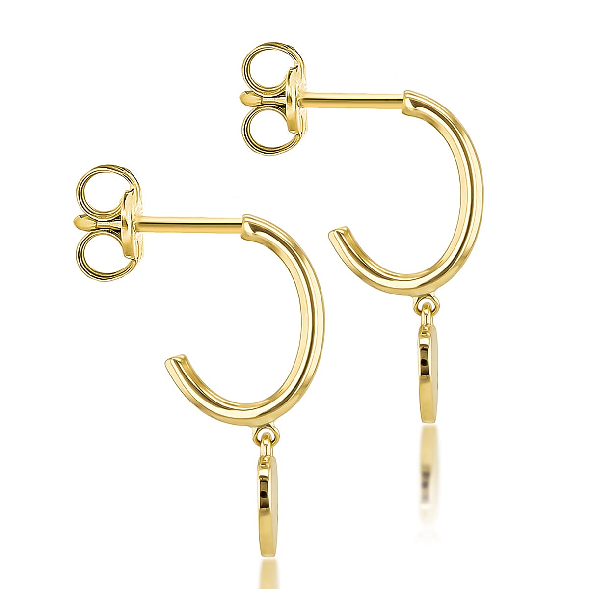 9K Yellow Gold  Earring,  Gold Wt. 1.2 Gms