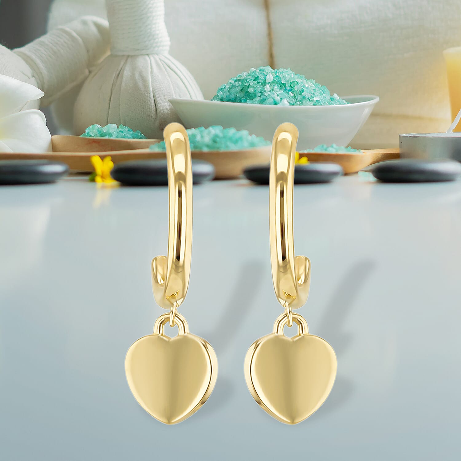 9K Yellow Gold  Earring,  Gold Wt. 1.2 Gms