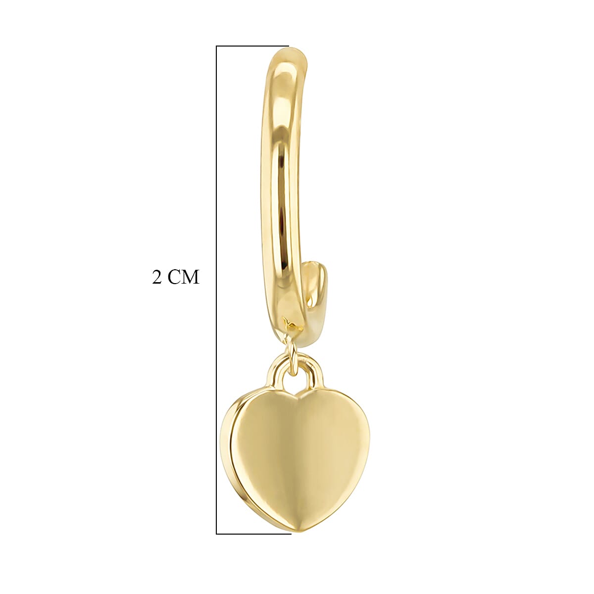 9K Yellow Gold  Earring,  Gold Wt. 1.2 Gms