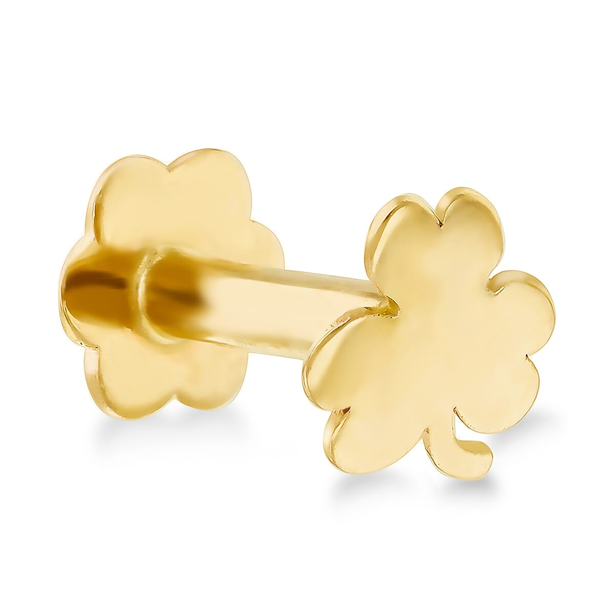 9K Yellow Gold  Earring,  Gold Wt. 0.1 Gms