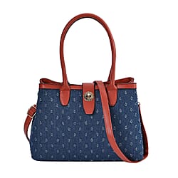 Dot Pattern Crossbody Bag With 2 Exterior Zipper Pockets - Handle Drop - Black