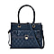 CloseOut- Crossbody Bag With 2 Exterior Zipped Pockets & Handle Drop - Navy
