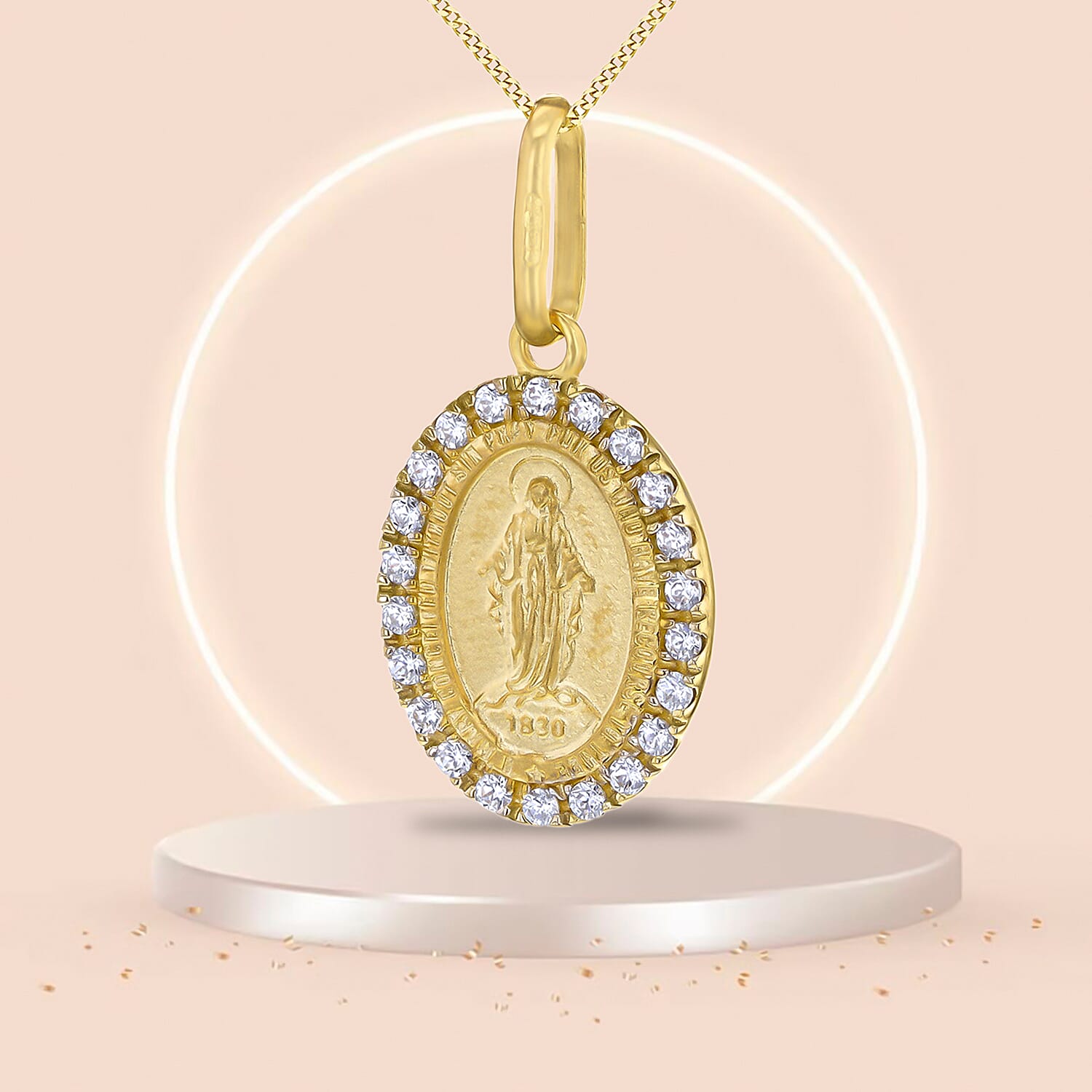 9K Yellow Gold  Pendant,  Gold Wt. 0.62 Gms