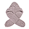 Double Layered 2 in 1 Knitted Hooded Scarf - Grey