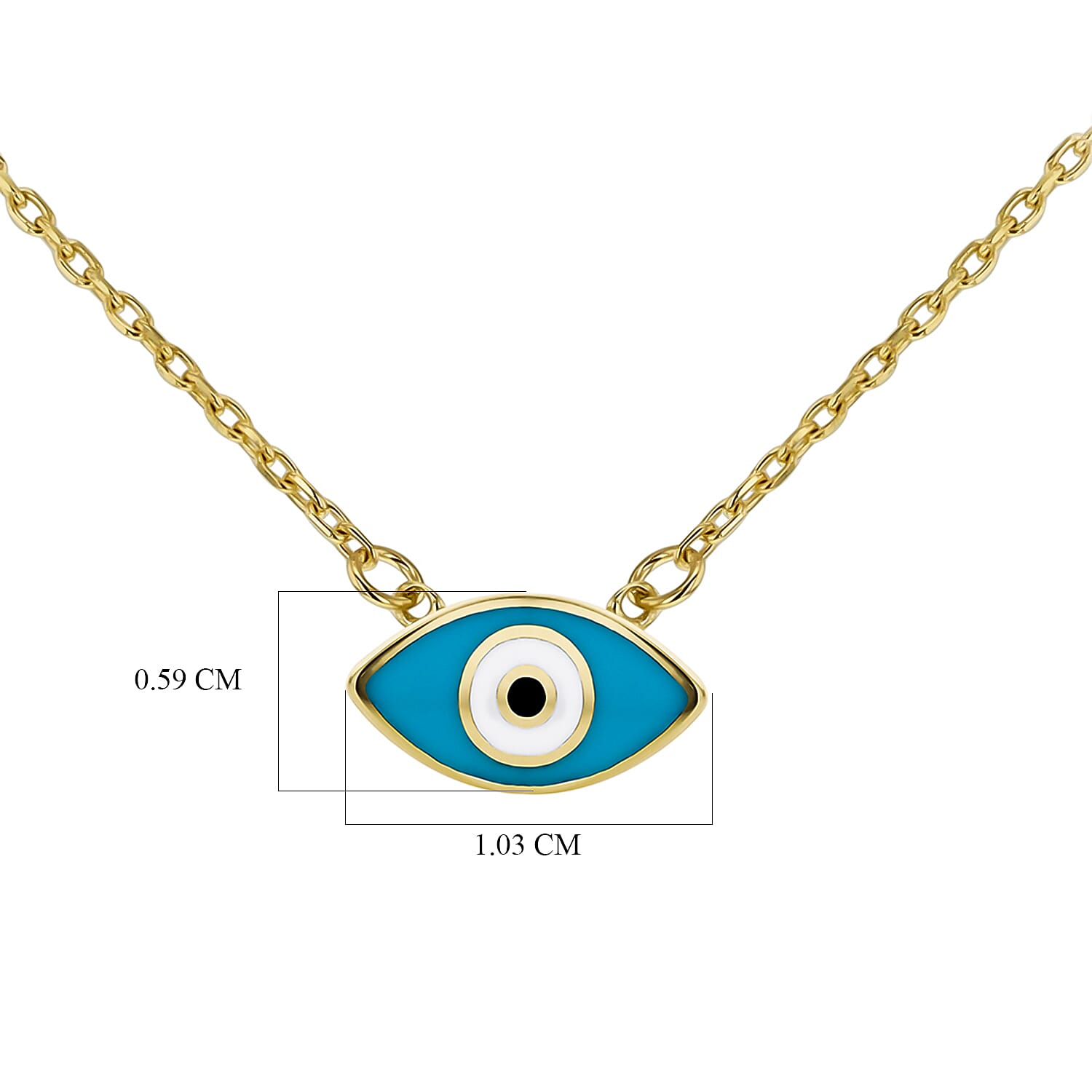 9K Yellow Gold  NecklaceE (Size - 16),  Gold Wt. 1.8 Gms