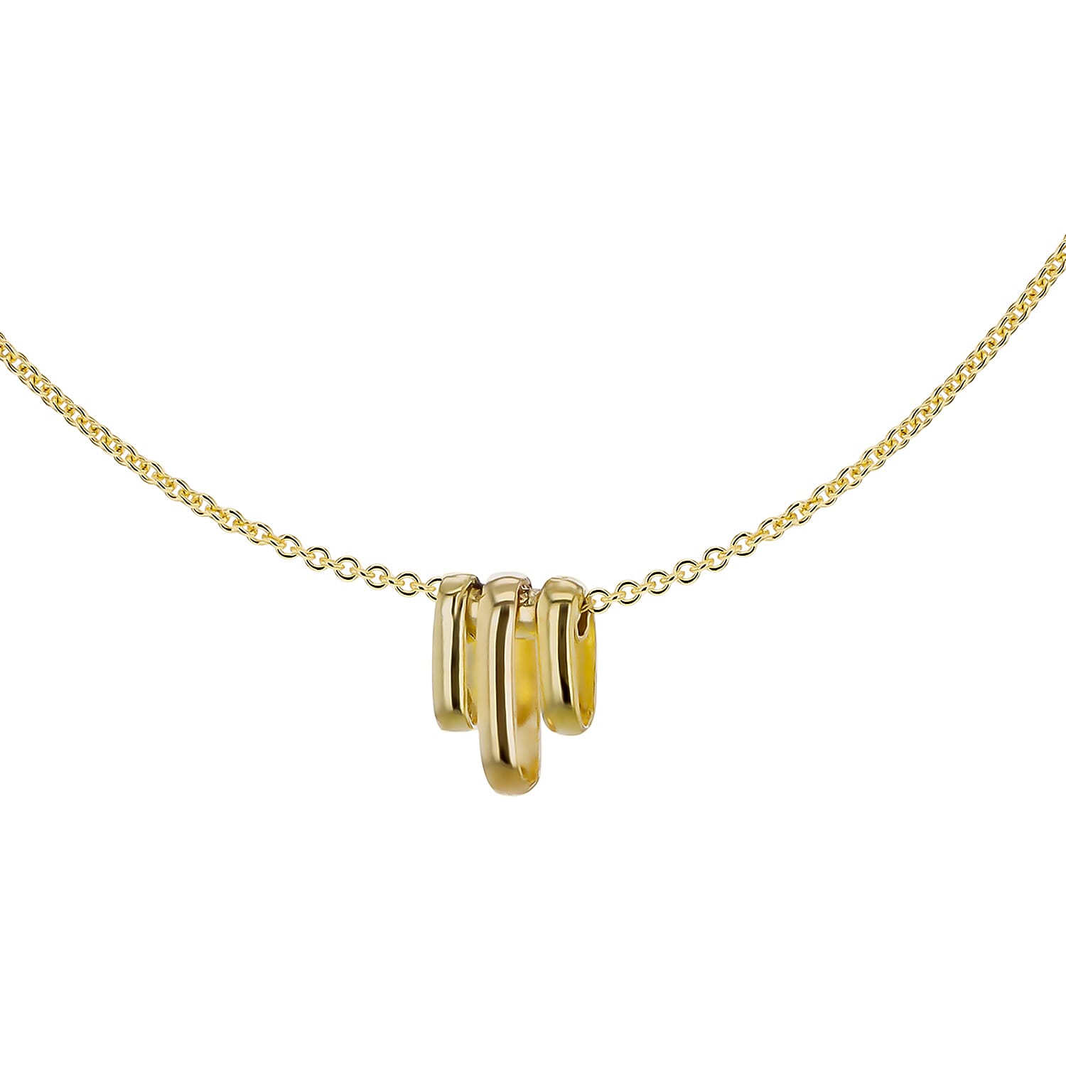 9K Yellow Gold  NecklaceE (Size - 15),  Gold Wt. 1.8 Gms
