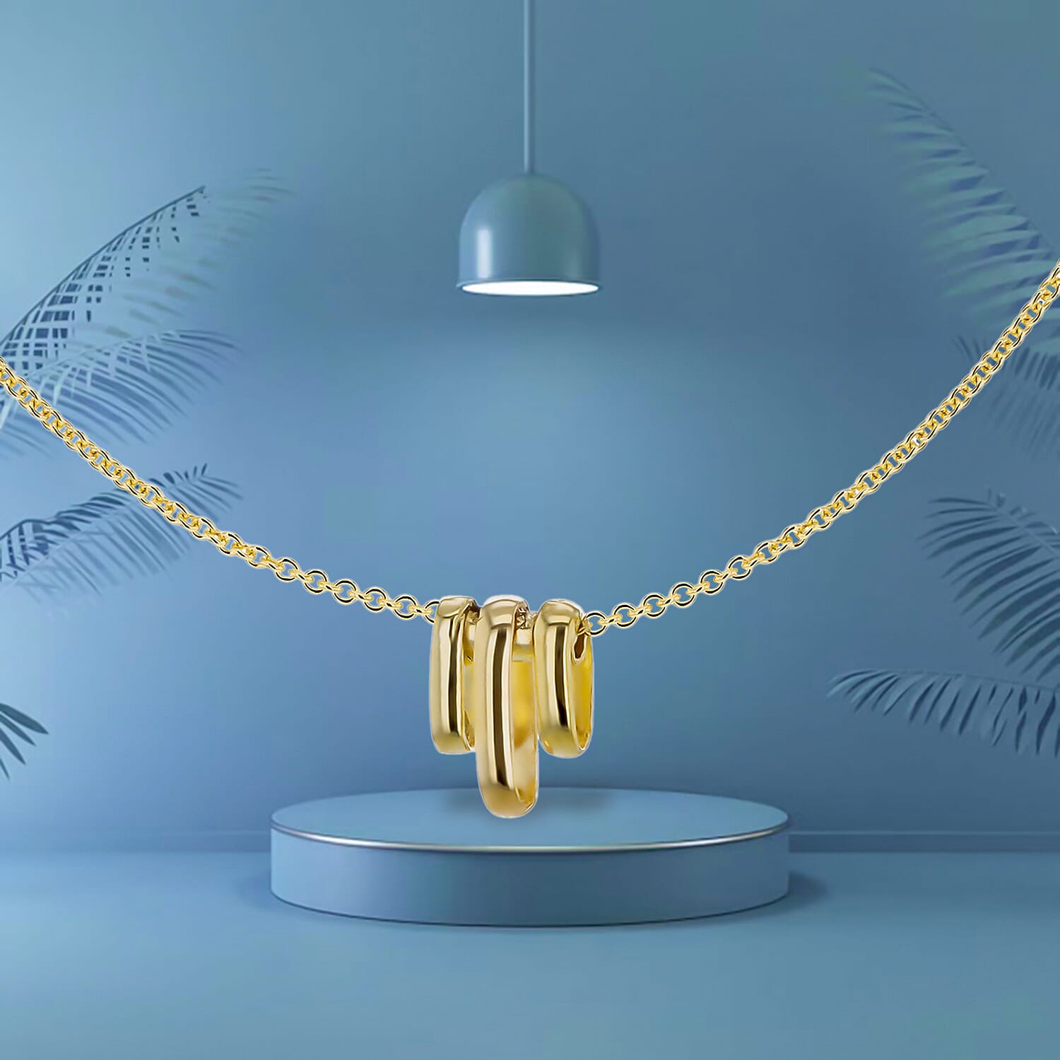 9K Yellow Gold  NecklaceE (Size - 15),  Gold Wt. 1.8 Gms