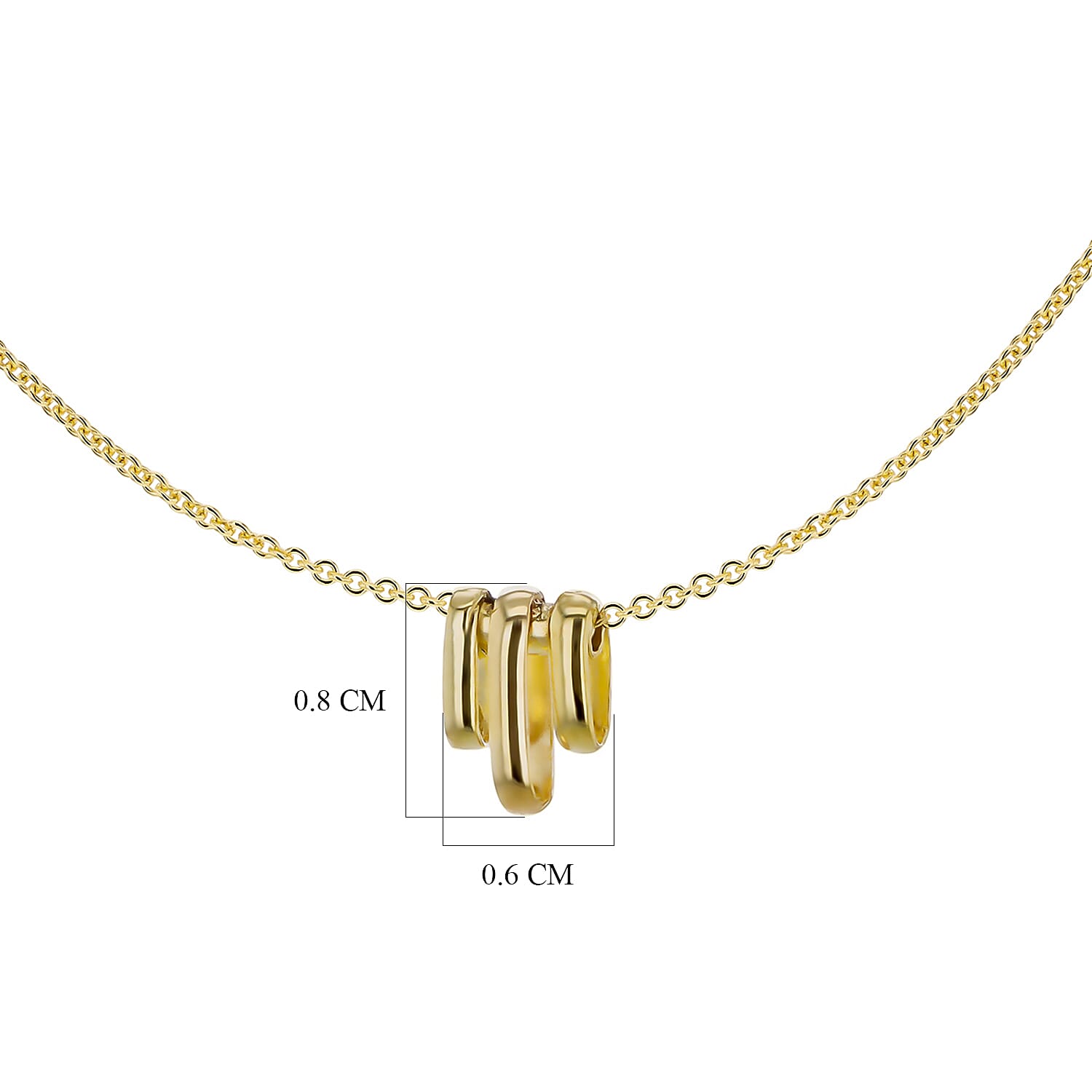 9K Yellow Gold  NecklaceE (Size - 15),  Gold Wt. 1.8 Gms