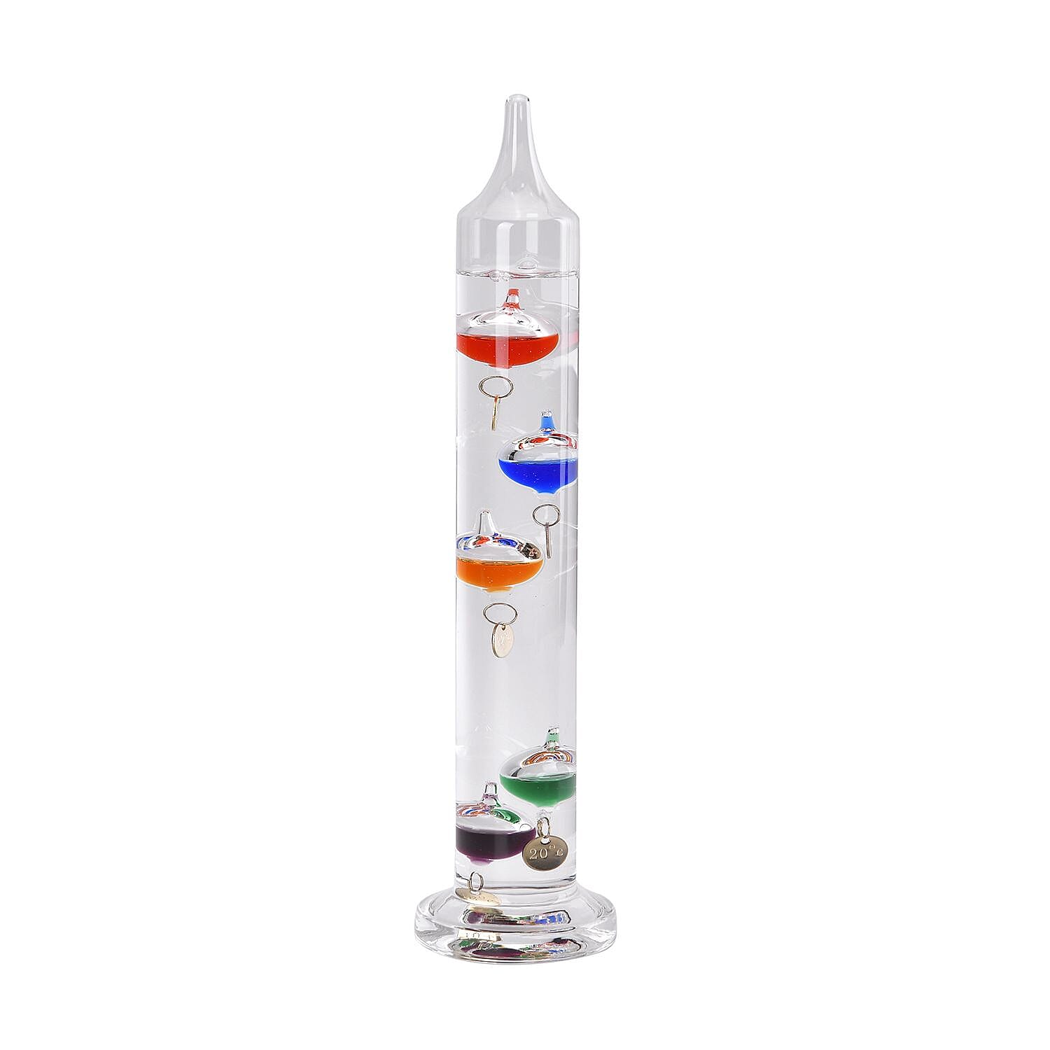 Galileo Thermometer With Floating Balls (33 cm, 18-26 Degree Centigrade) - Multi