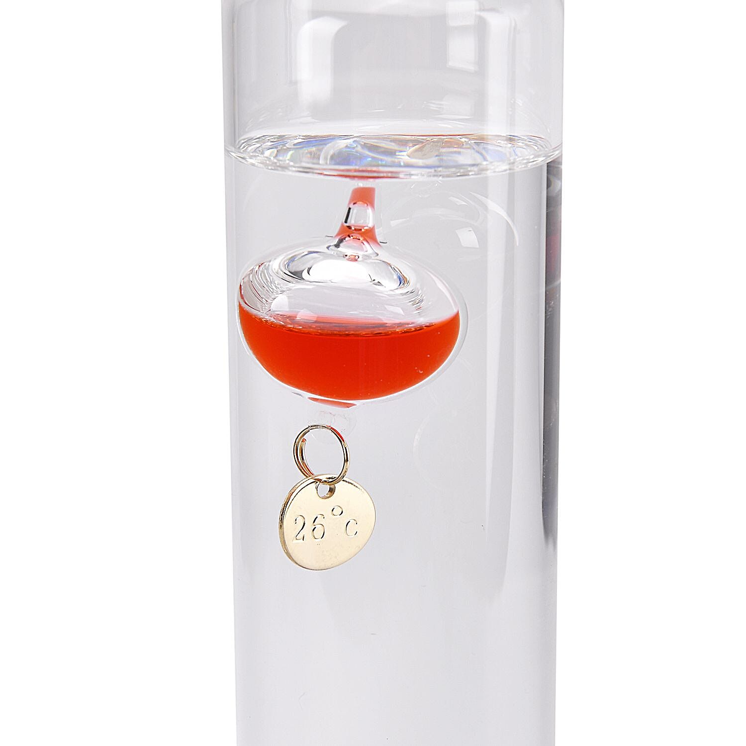 Galileo Thermometer With Floating Balls (33 cm, 18-26 Degree Centigrade) - Multi