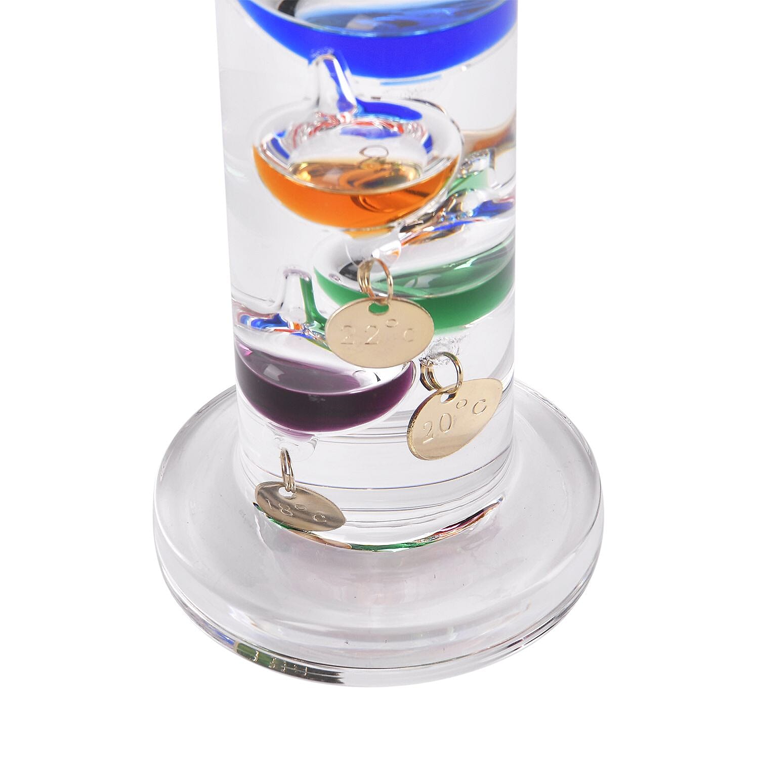 Galileo Thermometer With Floating Balls (33 cm, 18-26 Degree Centigrade) - Multi