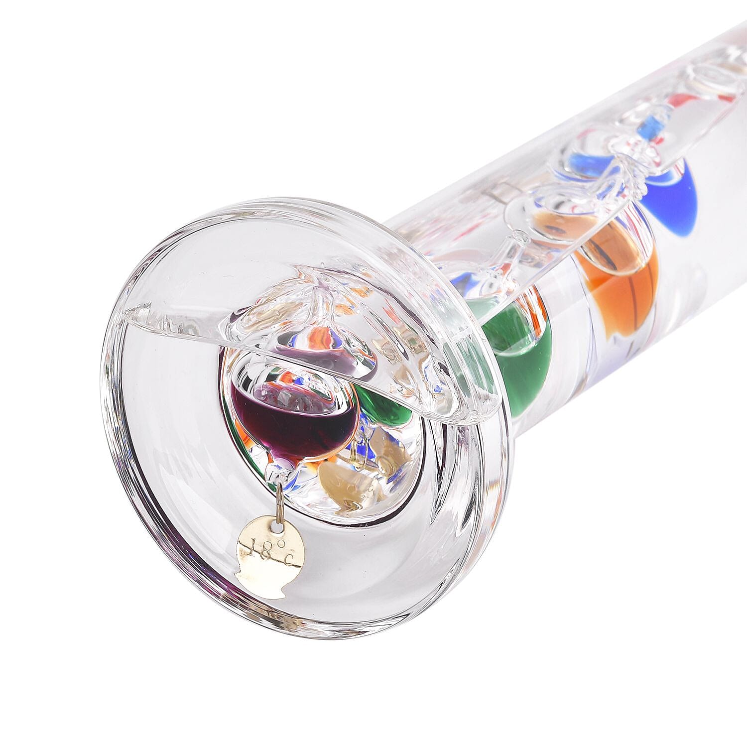 Galileo Thermometer With Floating Balls (33 cm, 18-26 Degree Centigrade) - Multi