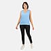 Ladies Sleeveless V-Neck Linen Top (Size 12) - Black