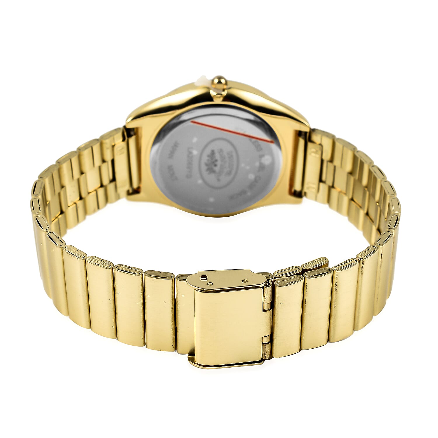 Laura Ashley Japanese Quartz Movement Womens Watch with Garden Green Dial and Glided Bracelet - Gold