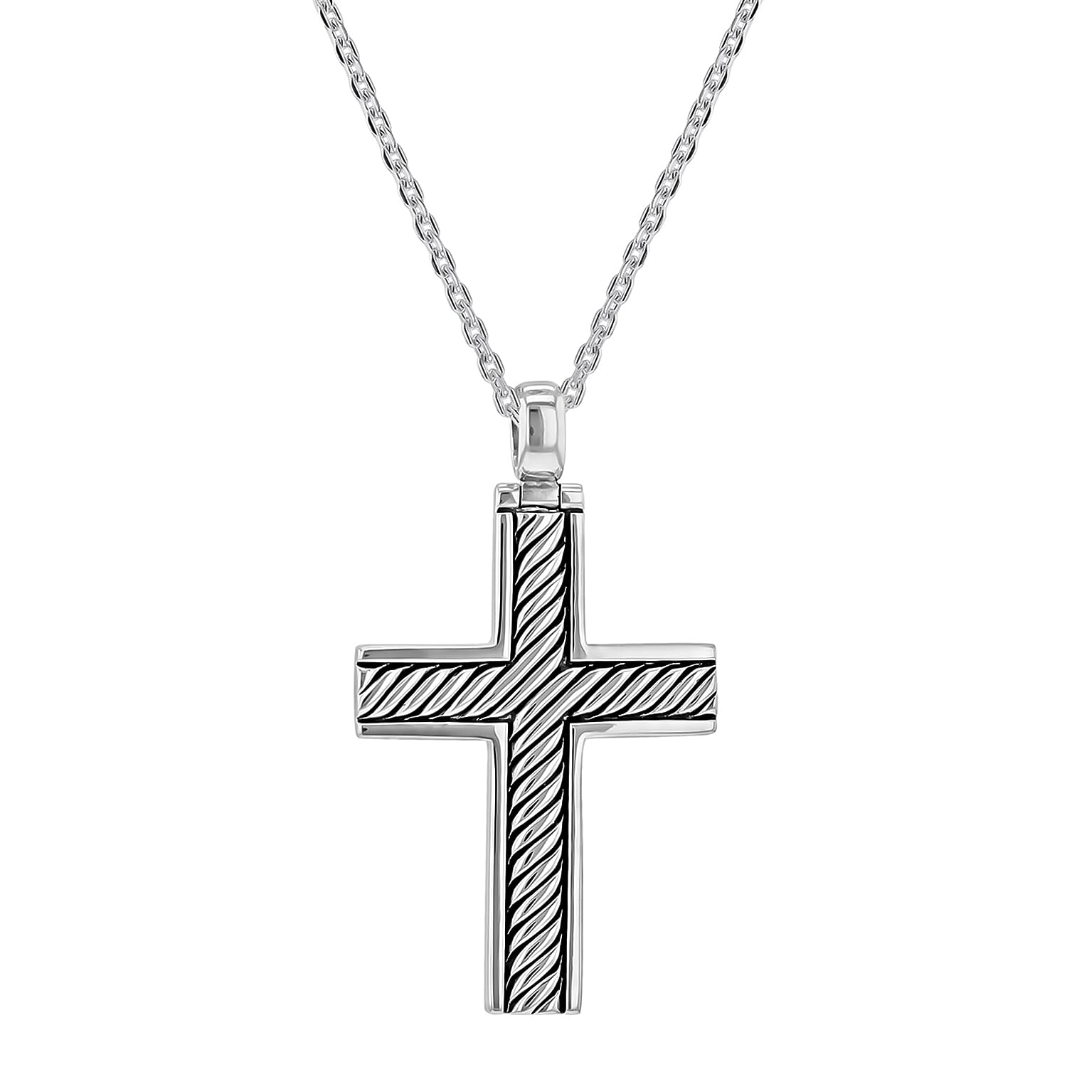 Sterling Silver NecklaceE (Size - 18),  Silver Wt. 15.4 Gms