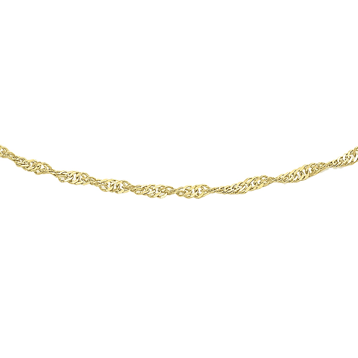 9K Yellow Gold  Anklet,  Gold Wt. 0.5 Gms