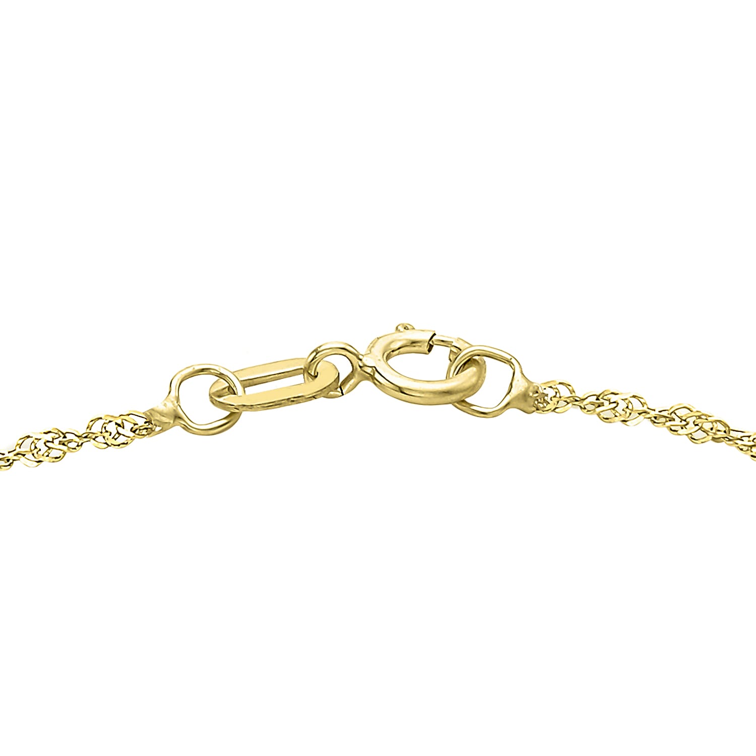 9K Yellow Gold  Anklet,  Gold Wt. 0.5 Gms