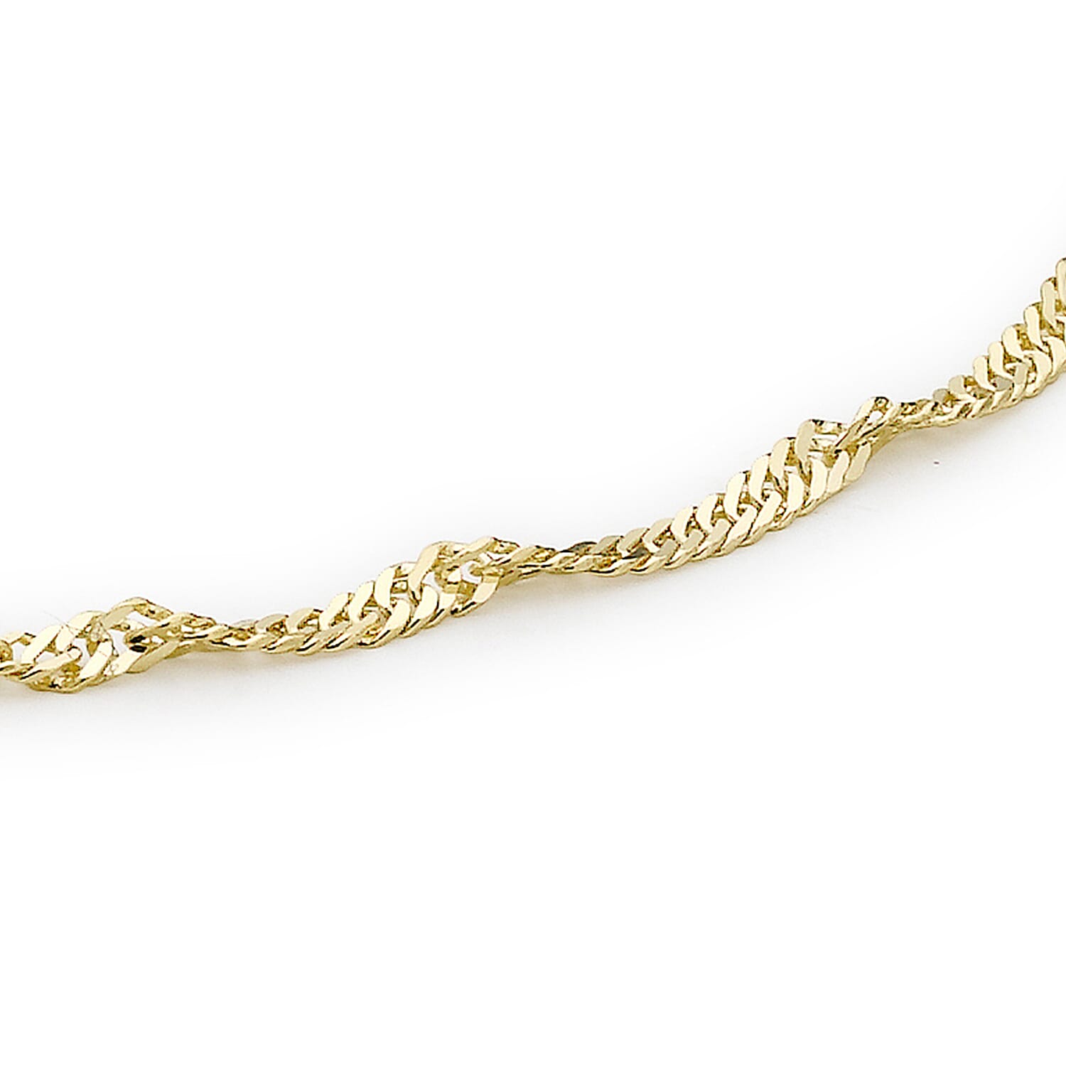 9K Yellow Gold  Anklet,  Gold Wt. 0.92 Gms
