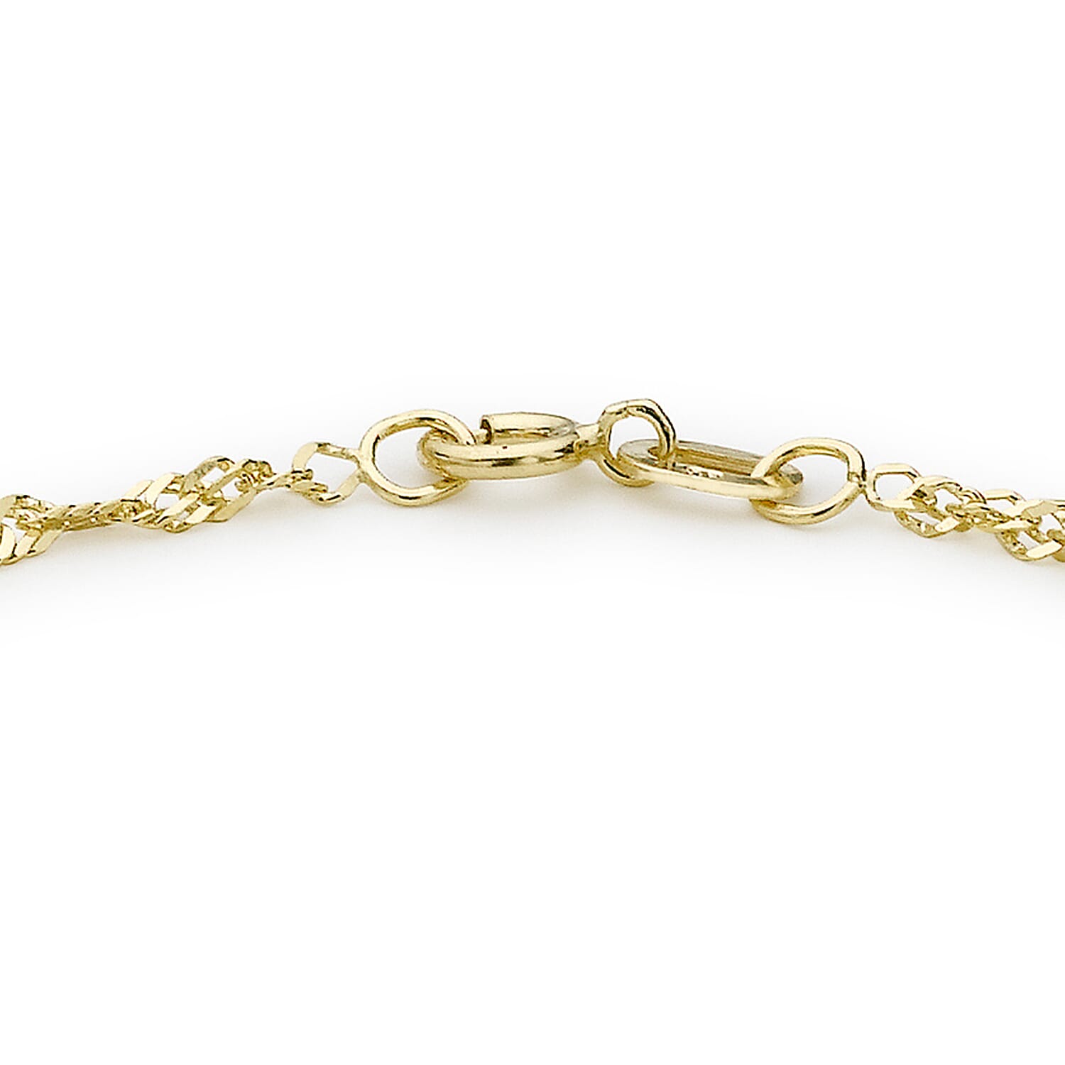 9K Yellow Gold  Anklet,  Gold Wt. 0.92 Gms