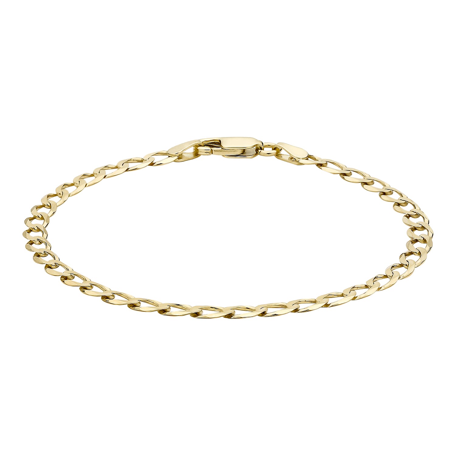 9K Yellow Gold  Anklet,  Gold Wt. 3.3 Gms