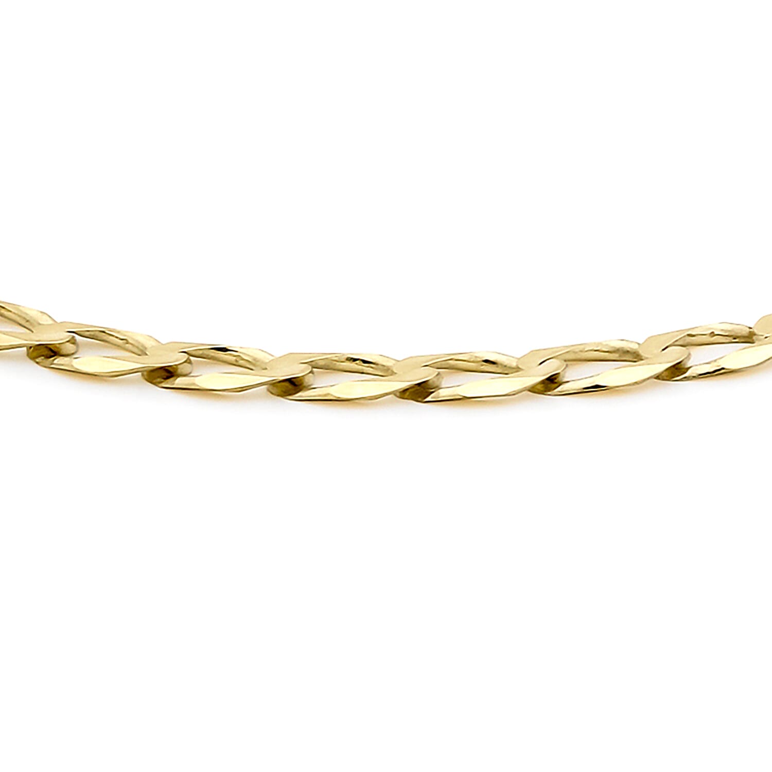 9K Yellow Gold  Anklet,  Gold Wt. 3.3 Gms