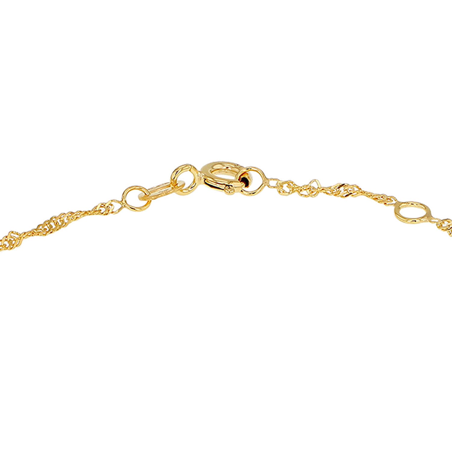 9K Yellow Gold  Anklet,  Gold Wt. 1.1 Gms