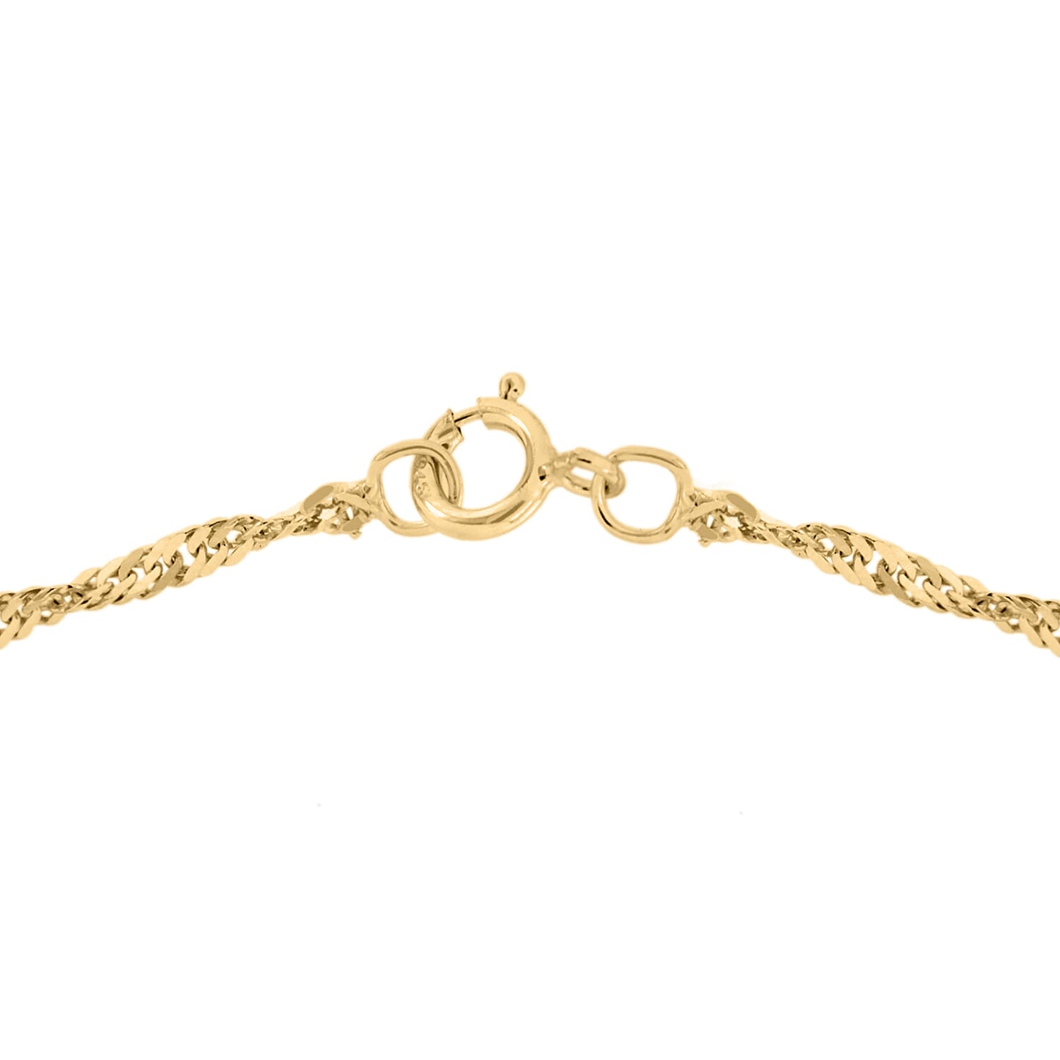 9K Yellow Gold  Anklet,  Gold Wt. 0.33 Gms