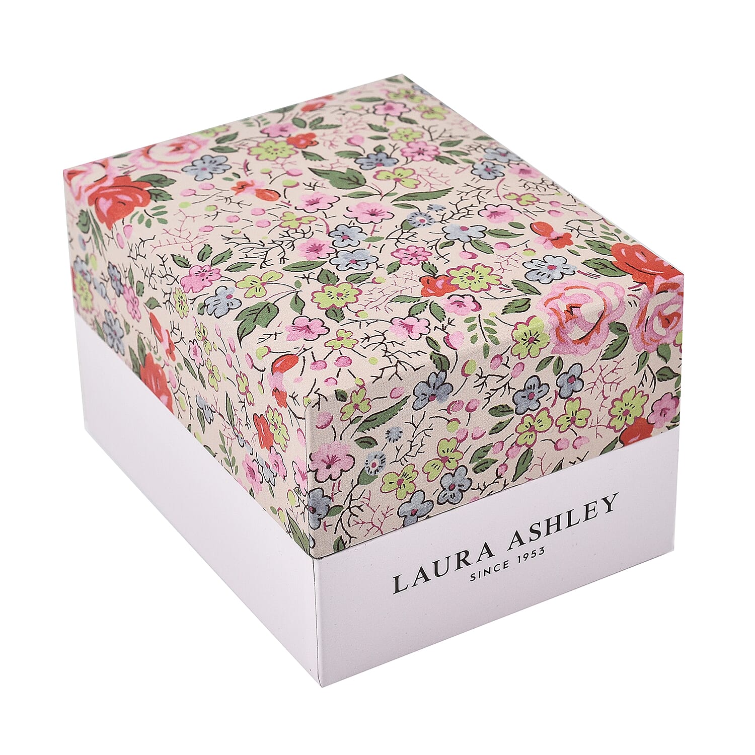 Laura Ashley Japanese Quartz Movement Womens Watch with Owain Diamond Rose Gold Dial and Purple Strap