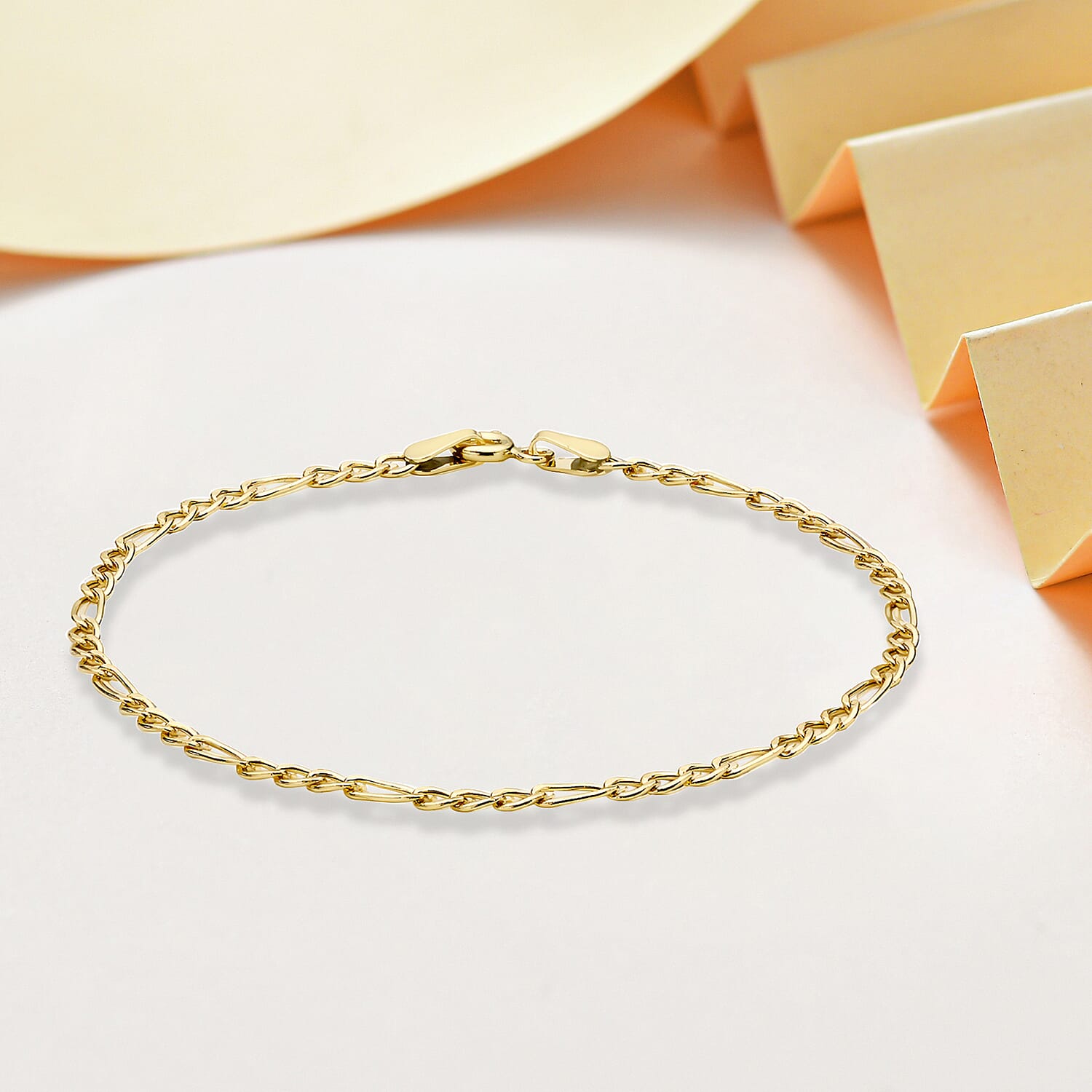 9K Yellow Gold  Anklet,  Gold Wt. 0.97 Gms